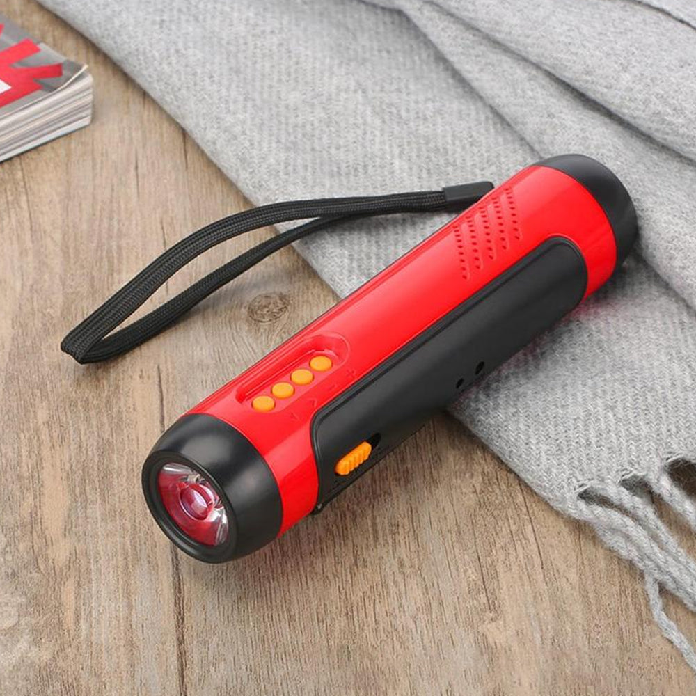 Hand Crank Solar FM Radio Flashlight and Emergency Charger_8