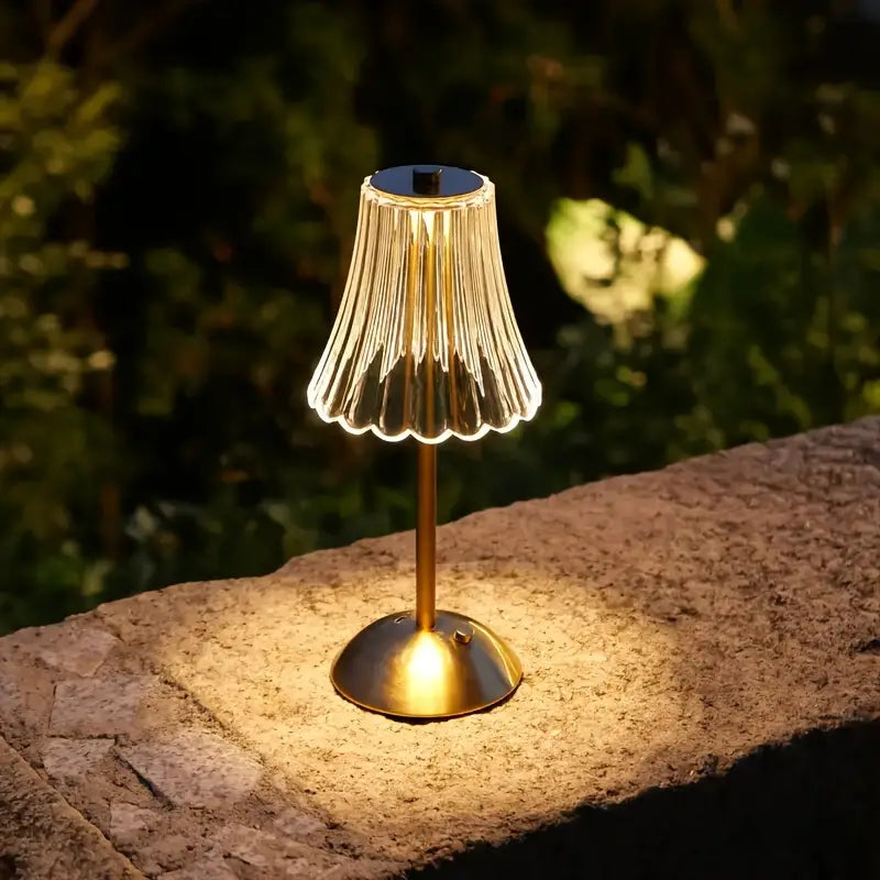 SELENE USB GOLD / CLEAR LAMP