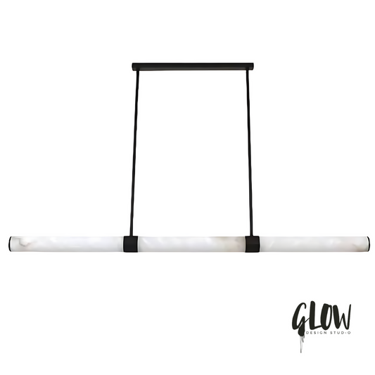 MADISON 1500 Spanish Marble Linear LED Pendant - Black