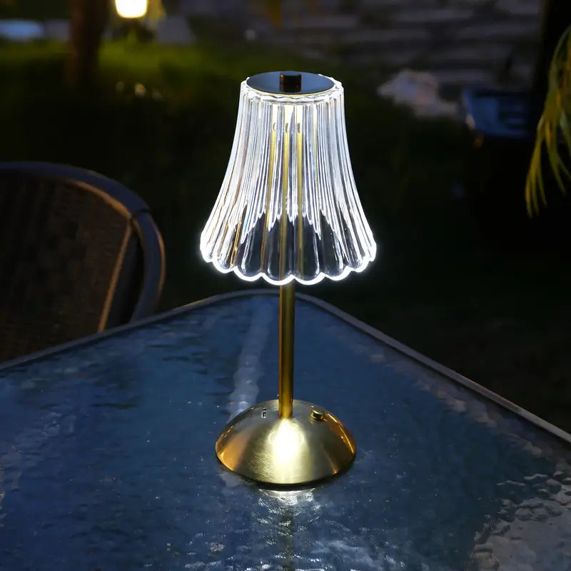 SELENE USB GOLD / CLEAR LAMP