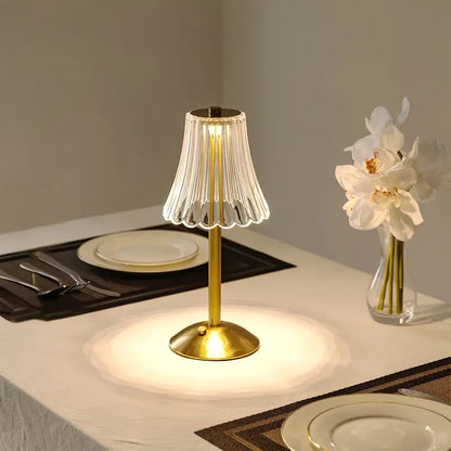 SELENE USB GOLD / CLEAR LAMP