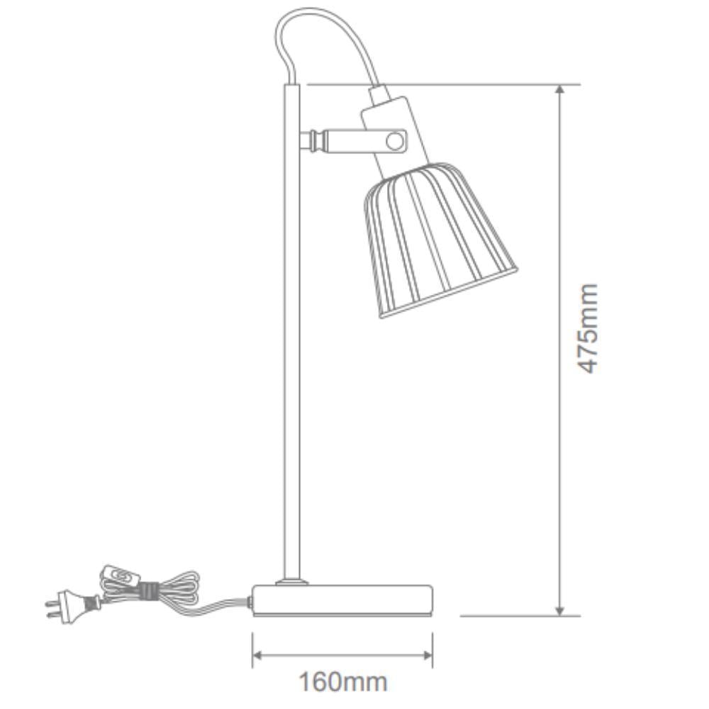 Domus ASHLEY Desk And Table Lamp