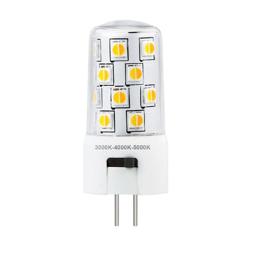 Domus 4W LED 12V DC Tri-colour CRI90 Dimmable Bi-Pin G5.3 Shape Clear