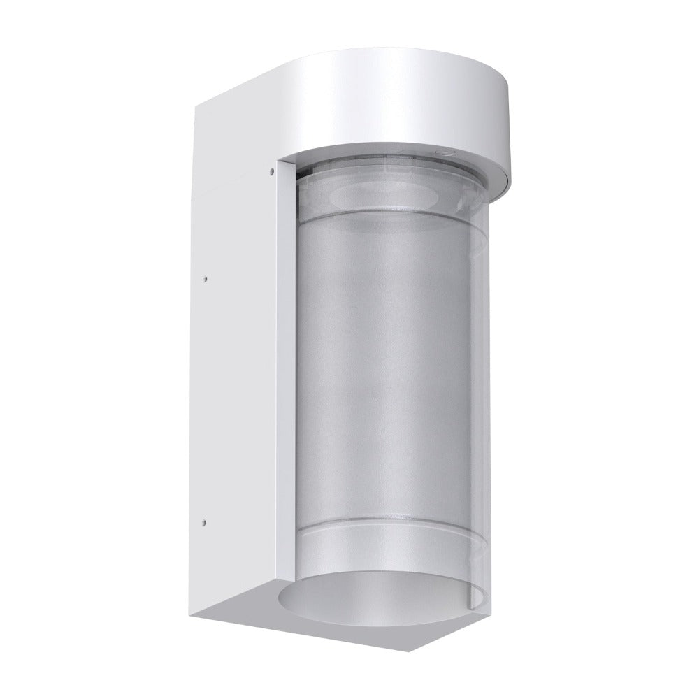 Domus MILEY - 10W LED Tri-Colour Modern Exterior Downward Wall Light IP65