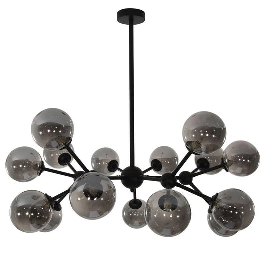 MODI Matte Black Pendant Light - 15 Light