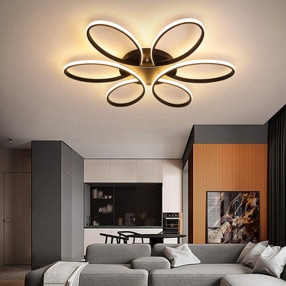 Modern LED Chandelier Light Fixture (90 cm)