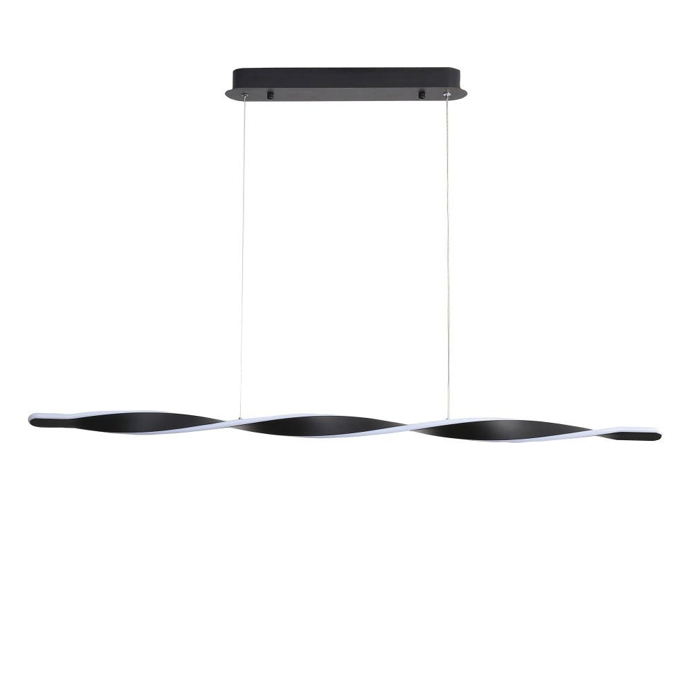 AEON 1200mm 29W LED Pendant Light Black 3CCT-LED Pendants-Oriel Lighting