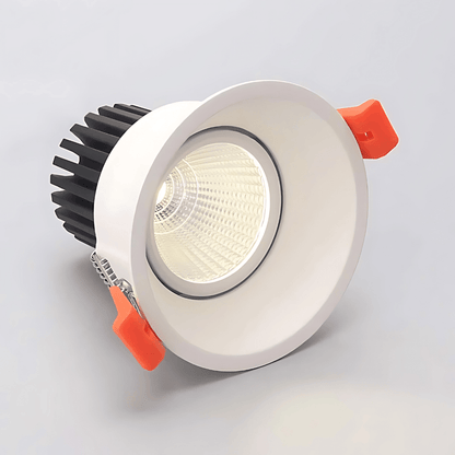 Green Earth Lighting Australia LED Downlight 12W Tri-Colour Tiltable Low Glare Dimmable LED Downlight 80mm Cut out GE8034W