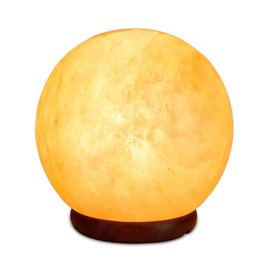 12V 12W 6.5" Ball Himalayan Pink Salt Lamp Carved Rock Crystal Light Bulb On/Off The Himalayan Salt Collective, Himalayan products, 6-5-inch-himalayan-pink-salt-lamp-ball-on-off-switch