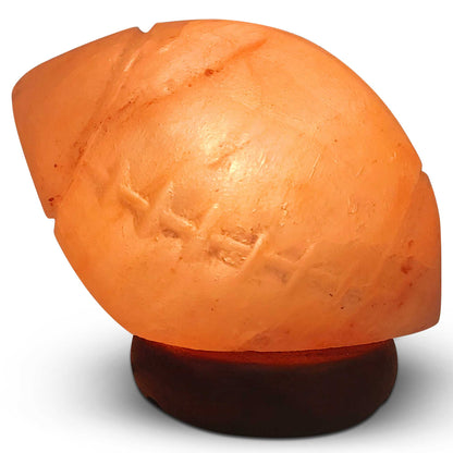 12V 12W Rugby Himalayan Pink Salt Lamp Carved Footy Rock Crystal Light Bulb On/Off The Himalayan Salt Collective, Himalayan products, rugby-himalayan-pink-salt-lamp-on-off-switch