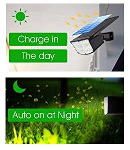 2 Pack 38 LEDs Solar Landscape Spotlights with 70deg; Adjustable Panel and IP65 Waterproof (White) Dropli, Home & Garden > Garden Lights, 2-pack-38-leds-solar-landscape-spotlights-with-70-deg