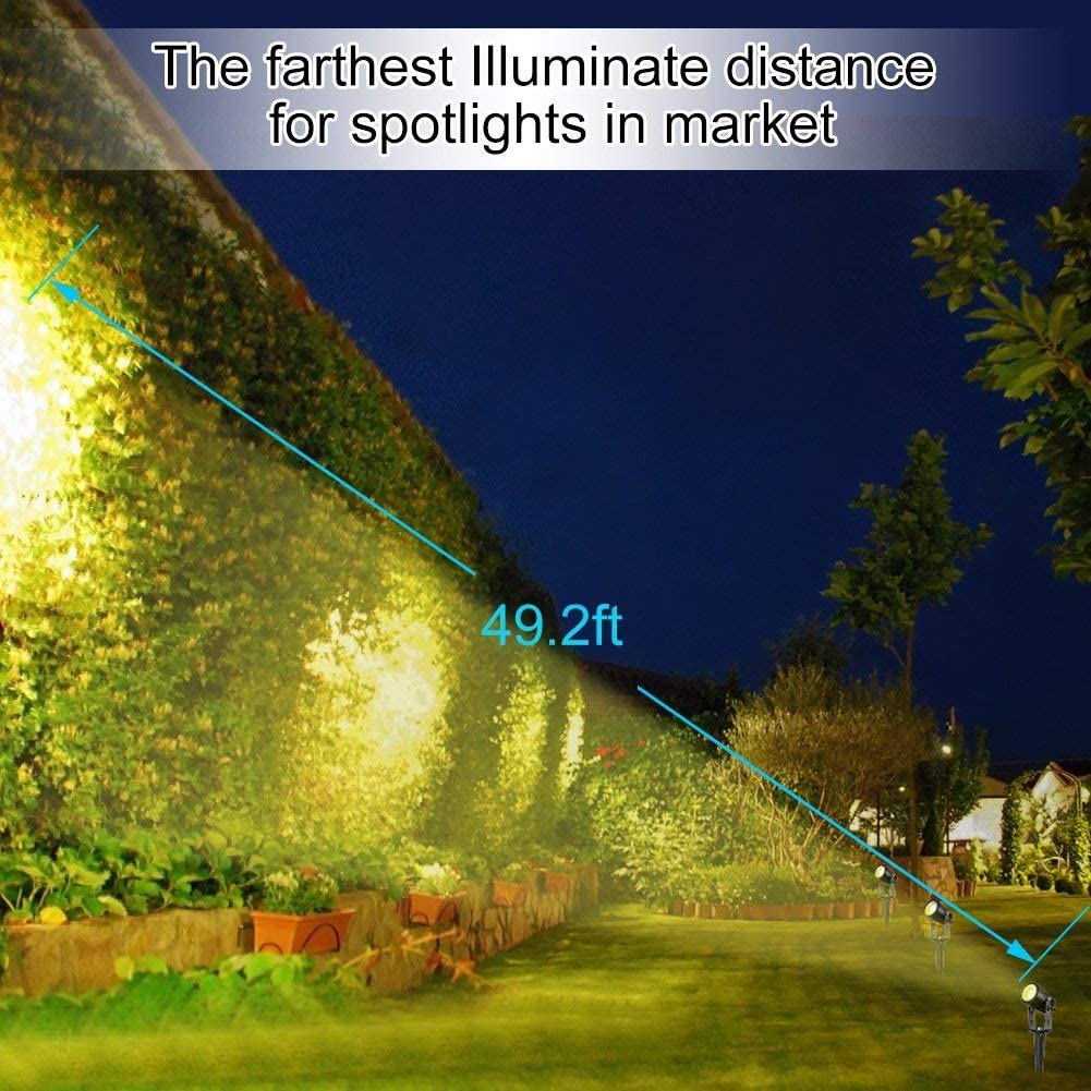 3 x LED Spotlights Powered Solar Garden Lights Outdoor Waterproof (Warm White) Dropli, Home & Garden > Garden Lights, 3-x-led-spotlights-powered-solar-garden-lights-outdoor-waterproof-warm-wh