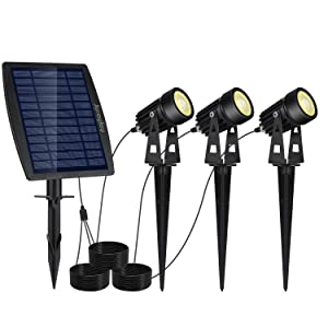 3 x LED Spotlights Powered Solar Garden Lights Outdoor Waterproof (Warm White) Dropli, Home & Garden > Garden Lights, 3-x-led-spotlights-powered-solar-garden-lights-outdoor-waterproof-warm-wh