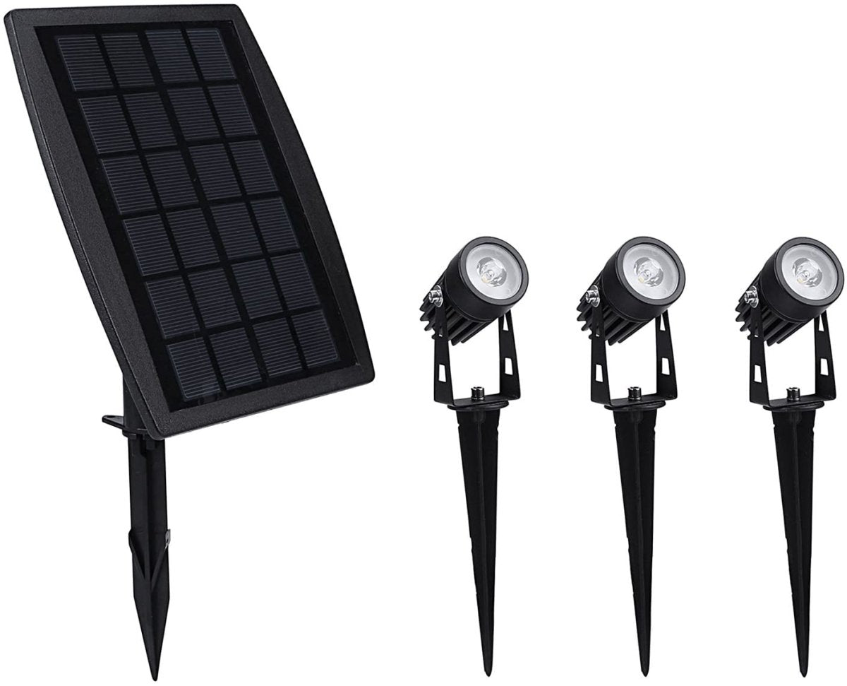 3 x LED Spotlights Powered Solar Garden Lights Outdoor Waterproof (Warm White) Dropli, Home & Garden > Garden Lights, 3-x-led-spotlights-powered-solar-garden-lights-outdoor-waterproof-warm-wh