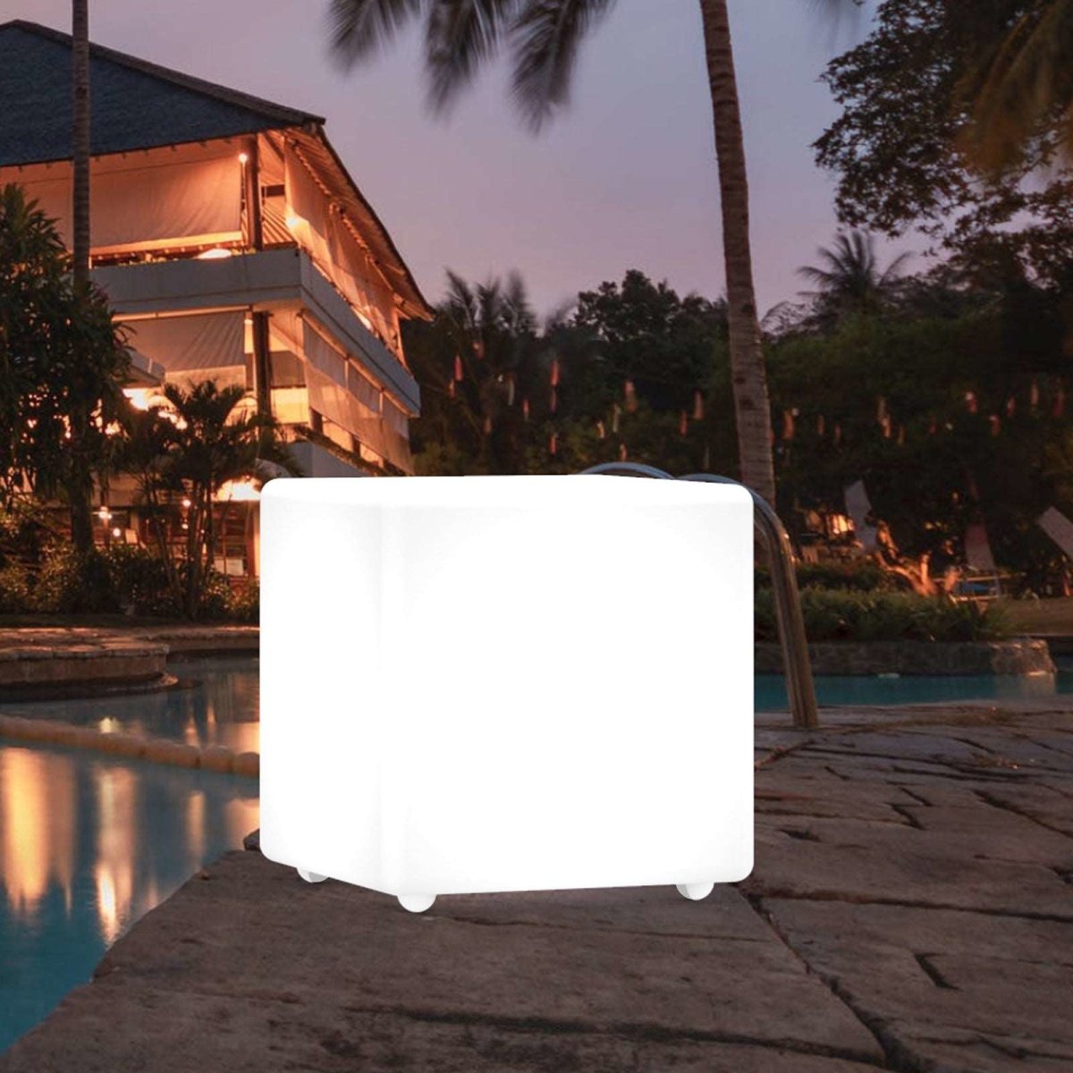 30CM OUTDOOR SOLAR CUBE RGB LED Light Solar & AC Charging W/ REMOTE CONTROL IP65 Dropli, Solar Garden, 30cm-outdoor-solar-cube-rgb-led-light-solar-ac-charging-w-remote-control-ip65