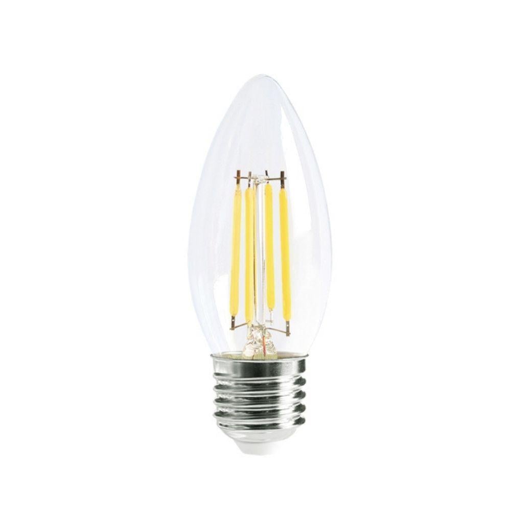 4W Clear LED Filament Dimmable Candle - 6000K Green Earth Lighting Australia, GLOBES, 4w-dimmable-candle-6000k