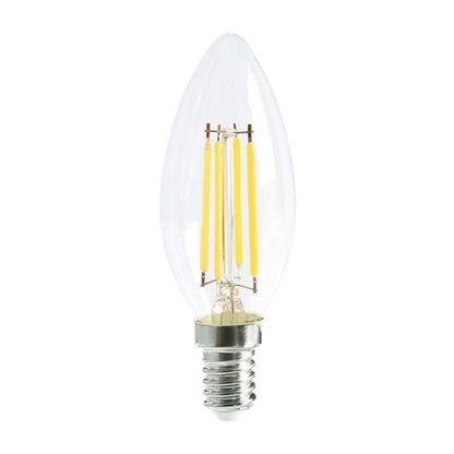 4W Clear LED Filament Dimmable Candle - 6000K Green Earth Lighting Australia, GLOBES, 4w-dimmable-candle-6000k