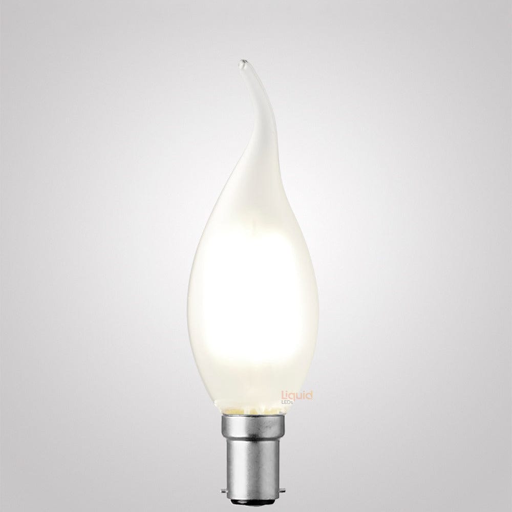 4W Flame Tip Candle Dimmable LED Bulb (B15) Frost in Natural White-Candle Bulbs-Liquidleds