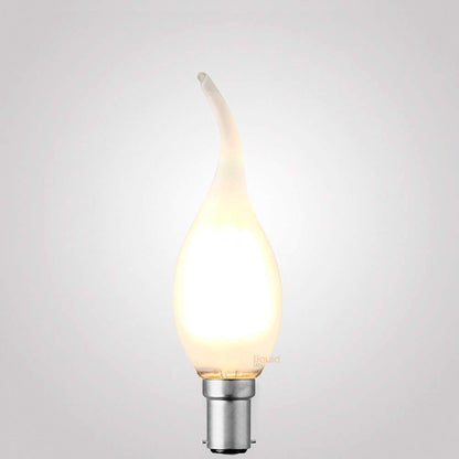 4W Flame Tip Candle Dimmable LED Bulb (B15) Frost in Warm White-Candle Bulbs-Liquidleds