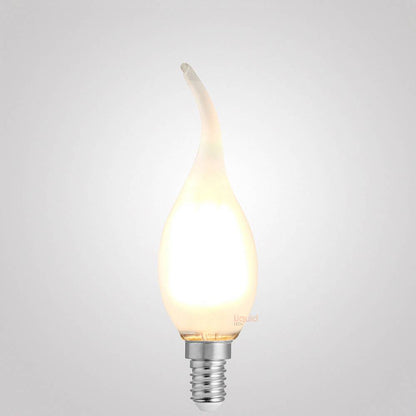 4W Flame Tip Candle Dimmable LED Bulb (E14) Frost in Warm White-Candle Bulbs-Liquidleds