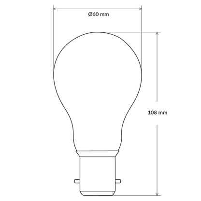 8W 12-24 Volt DC GLS Dimmable LED Light Bulb (B22) Clear in Natural White-Traditional Bulbs-Liquidleds