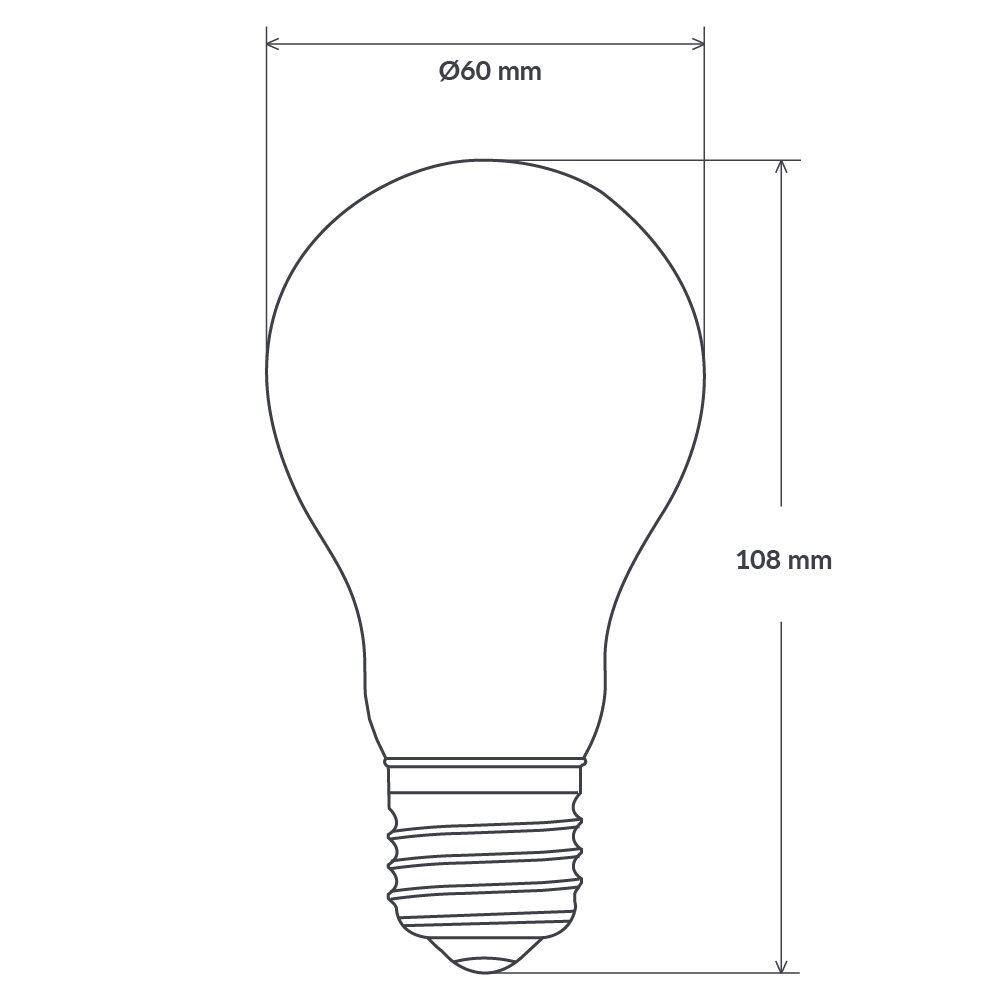 8W 12-24 Volt DC GLS Dimmable LED Light Bulb (E27) Clear in Natural White-Traditional Bulbs-Liquidleds