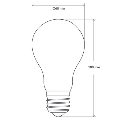 8W 12-24 Volt DC GLS Dimmable LED Light Bulb (E27) Clear in Natural White-Traditional Bulbs-Liquidleds