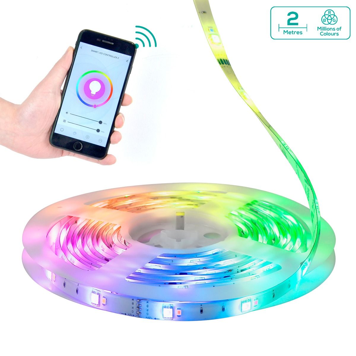 activiva 2m IP65 Smart RGB & Warm White LED Strip Lights-Occasions > Lights-Koala Lamps and Lighting