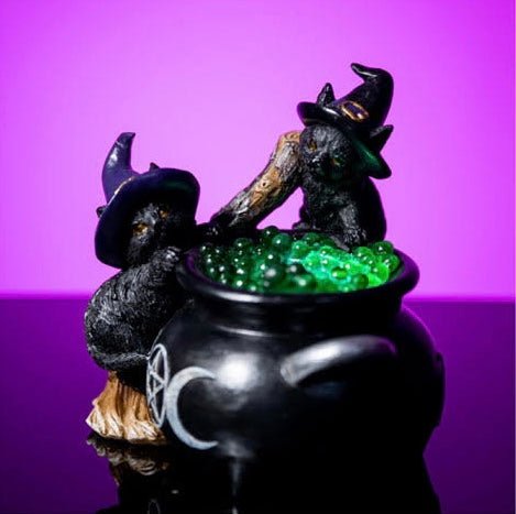 Black Cat Cauldron LED Light-Home & Garden > Lighting-Dropli