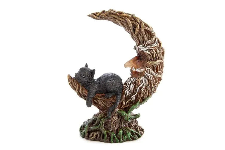 Black Cat Crescent Moon Tree LED Light-Home & Garden > Lighting-Dropli