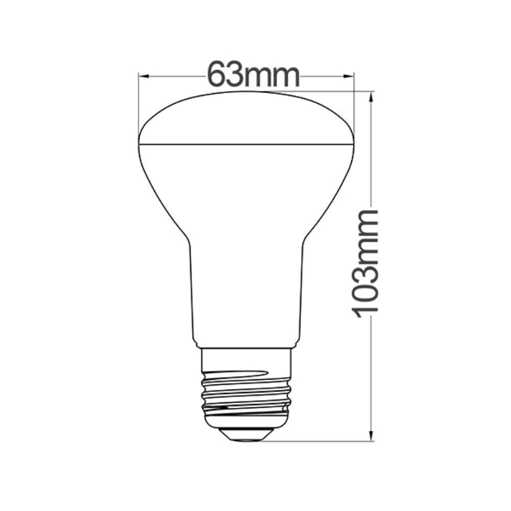 CLA 8W LED R63 Reflector Globe - E27 CLA Lighting, GLOBES, cla-globe-r63-8w-led-r63-reflector-globe-e27