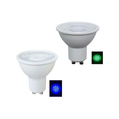 CLA GU10 - 5W LED GU10 Shape Coloured Globe - Blue/Green-GLOBES-CLA Lighting