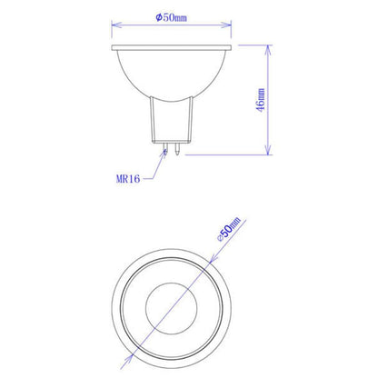 CLA MR16 - 5W LED 12V DC MR16 Coloured Globe-GLOBES-CLA Lighting