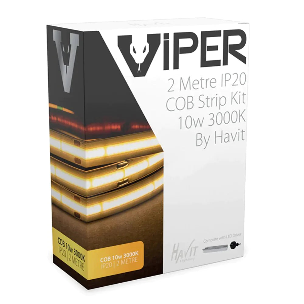 COB Viper LED Strip Kit 10w 2m 3000k Havit Lighting - VPR9763IP20-512-2M-COB strip-Havit Lighting