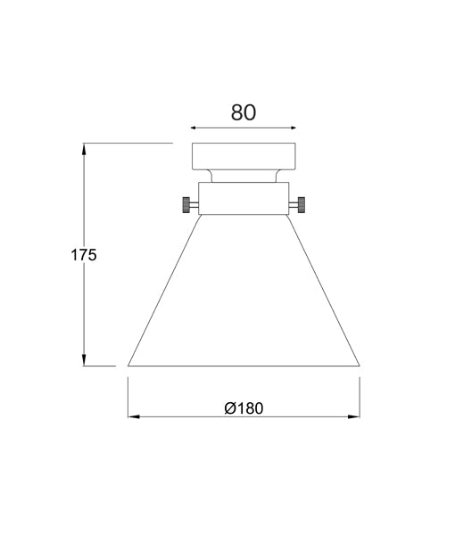 DIYBAT DIY Black Batten Fitting With Clear Small Cone Shape Glass - DIYBAT05-DIY Batten Fix Lights-CLA Lighting