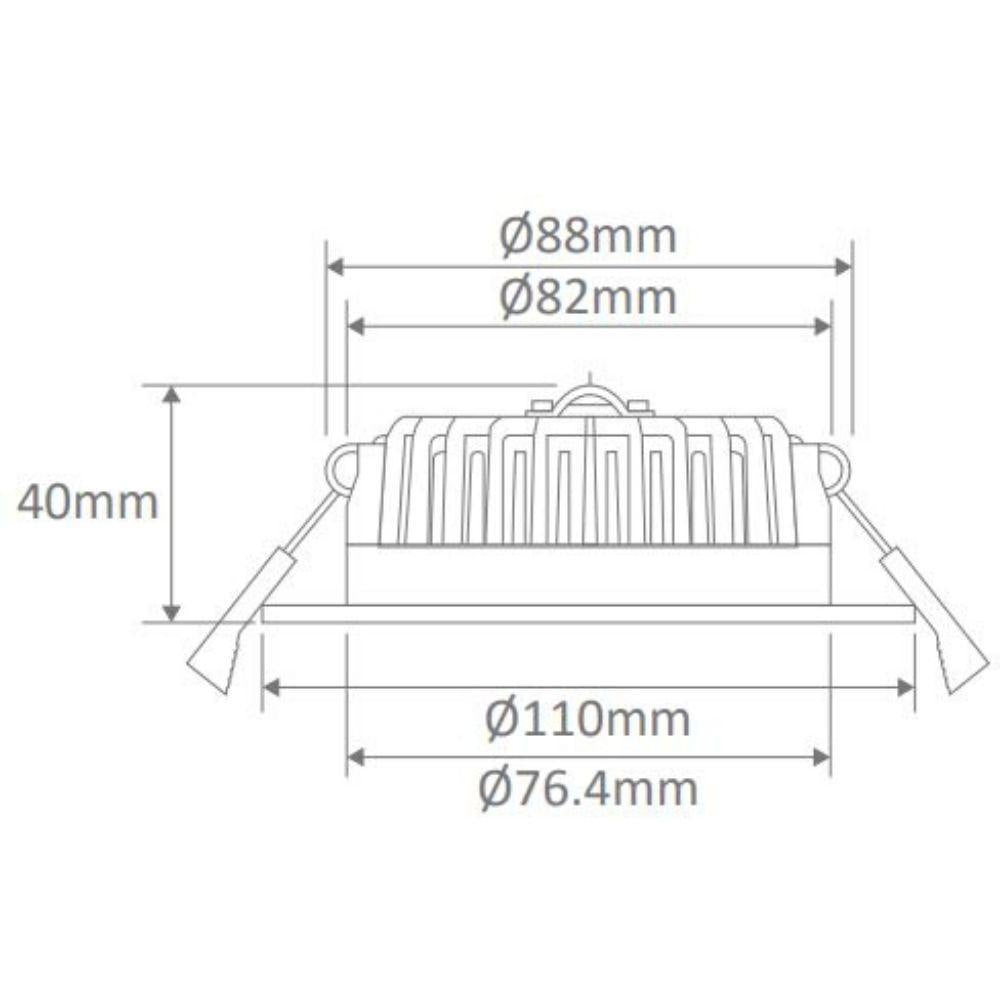 Domus BOOST-10 - 10W Colour Switchable LED Downlight IP54 240V - TRIO Domus, LED Downlight, domus-boost-10-10w-colour-switchable-led-downlight-ip54-240v-trio