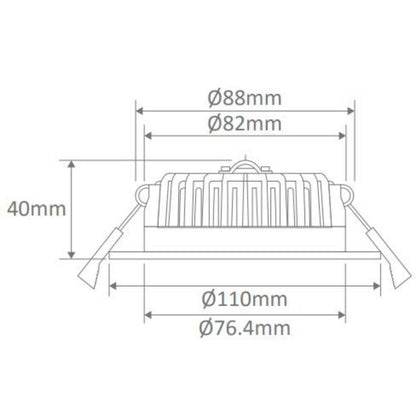 Domus BOOST-10 - 10W Colour Switchable LED Downlight IP54 240V - TRIO Domus, LED Downlight, domus-boost-10-10w-colour-switchable-led-downlight-ip54-240v-trio