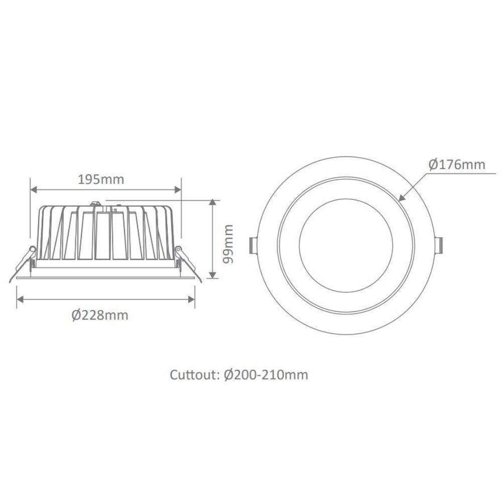 Domus EXPO- 10W/25W/35W Colour Switchable Polished Reflector LED Downlight 240V - TRIO Domus, DOWNLIGHTS, domus-expo-10w-25w-35w-colour-switchable-polished-reflector-led-downlight-240v-trio