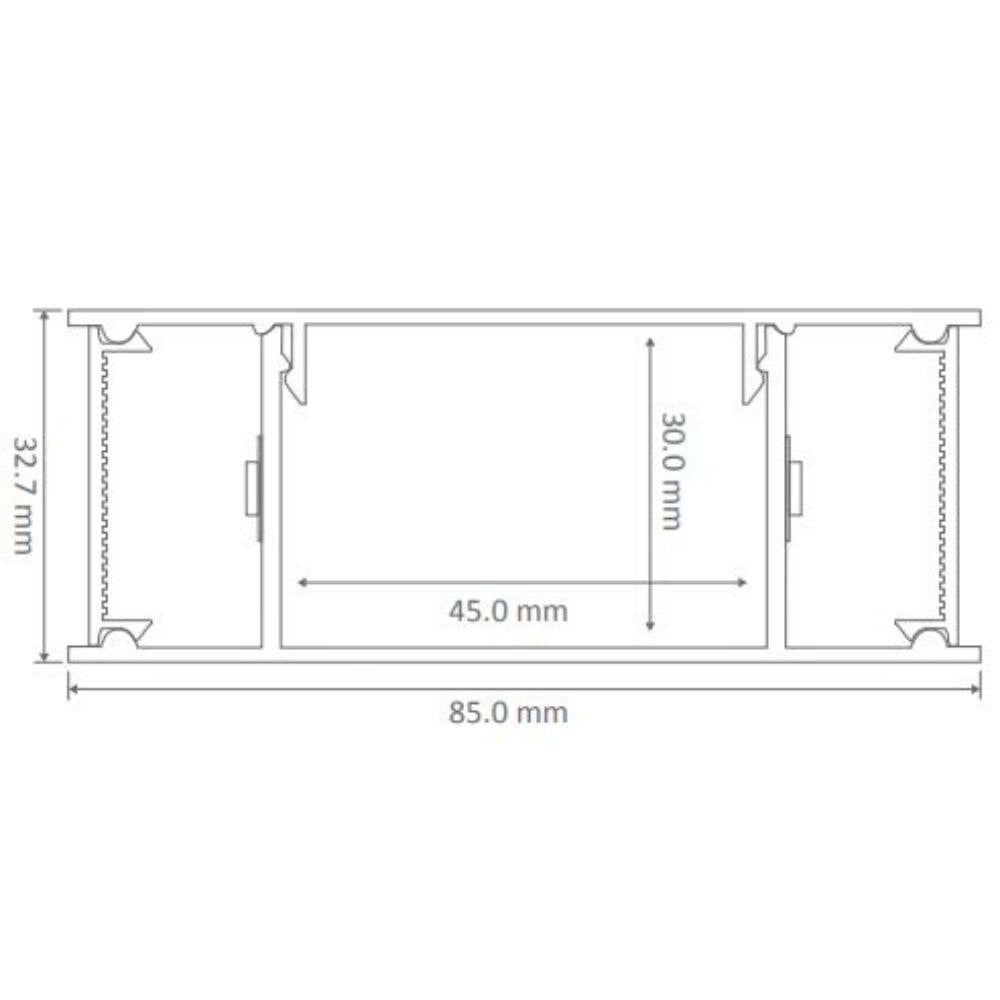 Domus LUMALINE-2-900 - 2x17.5W 900mm LED Up/Down Wall light-INDOOR-Domus Lighting