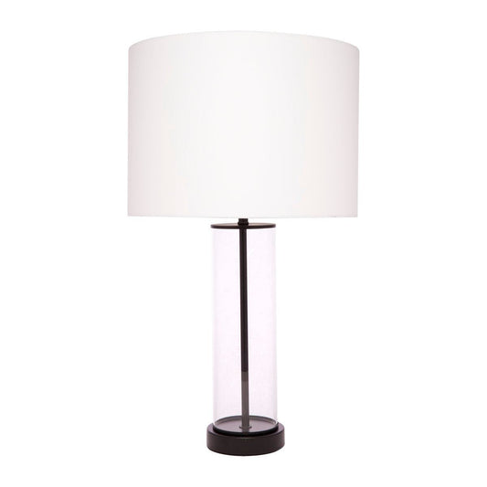 East Side Table Lamp - Black with White Shade--Cafe Lighting and Living