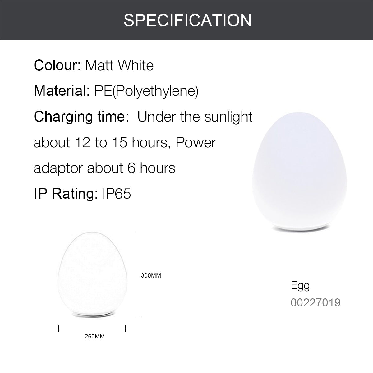 EGG Outdoor Garden LED RGB Solar Ball Light Solar charging IP65-Solar Garden-Dropli