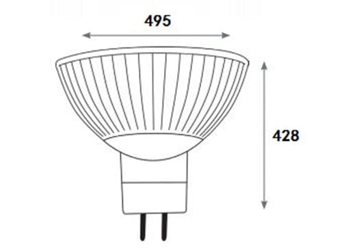 Green Earth 3W Dimmable 12V MR16 LED Globe Aluminum (For enclosed fittings)-MR16 LED Globe-Green Earth Lighting Australia