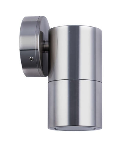 GU10 Exterior Single Fixed Wall Pillar Light Titanium IP65 - PG1FT-Exterior Wall Lights-CLA Lighting