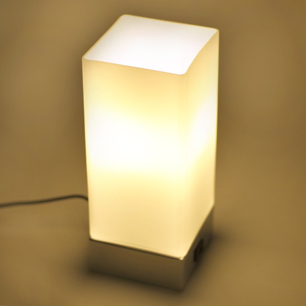 Jessica Rectangle Touch Lamp with USB Port-Home & Garden > Lighting-Dropli