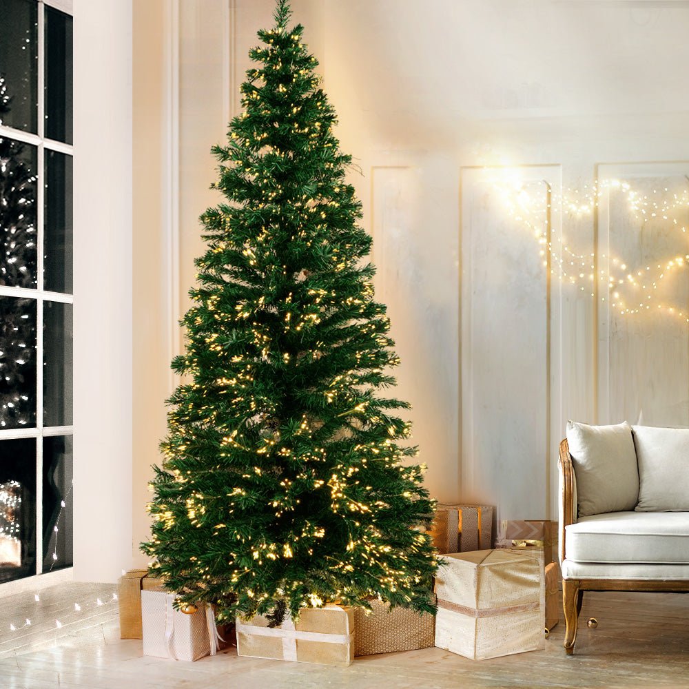 Christmas Tree 1.8M LED Xmas trees Optic Fibre Warm White-Occasions > Christmas-Dropli