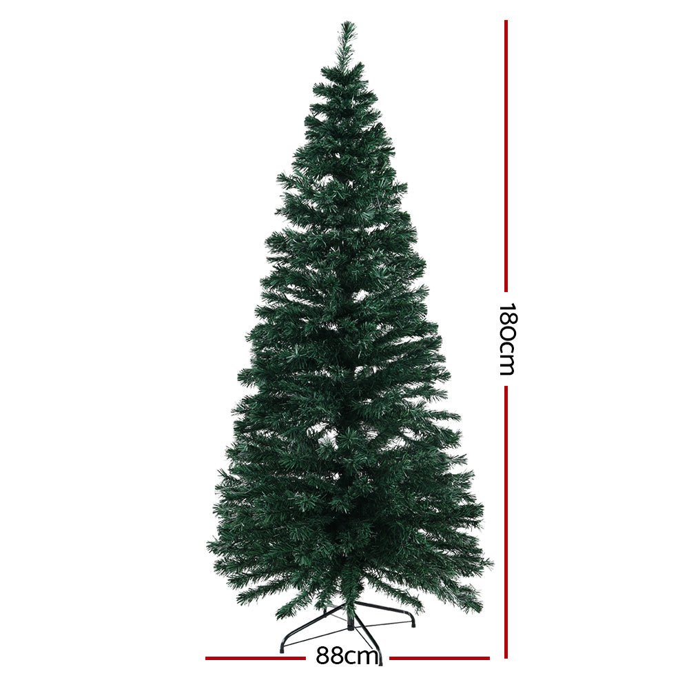 Christmas Tree 1.8M LED Xmas trees Optic Fibre Warm White-Occasions > Christmas-Dropli