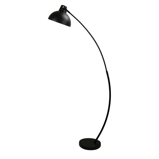 Lago 1 Light Floor Lamp Matt Black - OL93953BK-Floor Lamps-Oriel Lighting