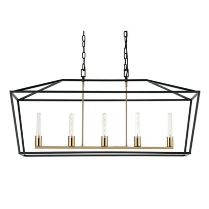 Le Mans Pendant - Large Black-Chandeliers-Cafe Lighting and Living