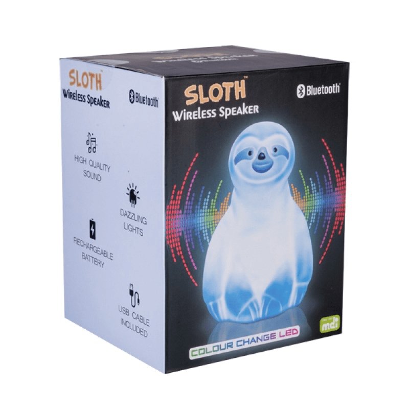 LED Light Sloth with Wireless Bluetooth Speaker-Neon light speaker-Dropli