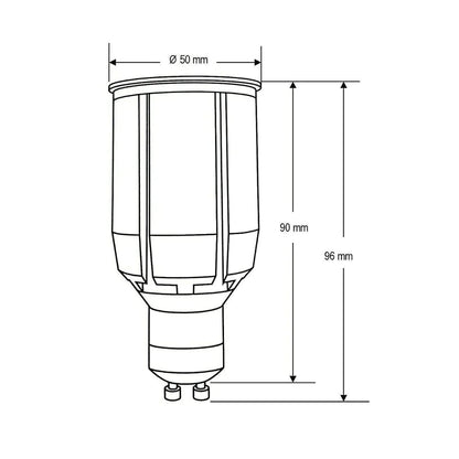 Lummax - 12W LED GU10 60° High Output Non Dimmable Globe-GU10-Domus